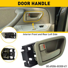 For 01-07 Sequoia 04-06 Tundra Crew Cab Gray Inside Left Driver Door Handle EOA 6B93BC-57
