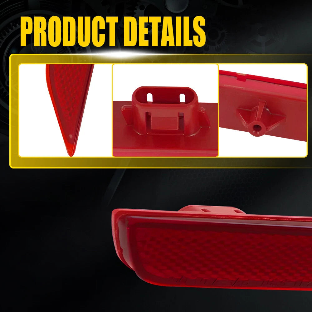 Red Left Driver Side Rear Bumper Reflector Light Case For 11-17 Honda Odyssey EA 6B93BC-57