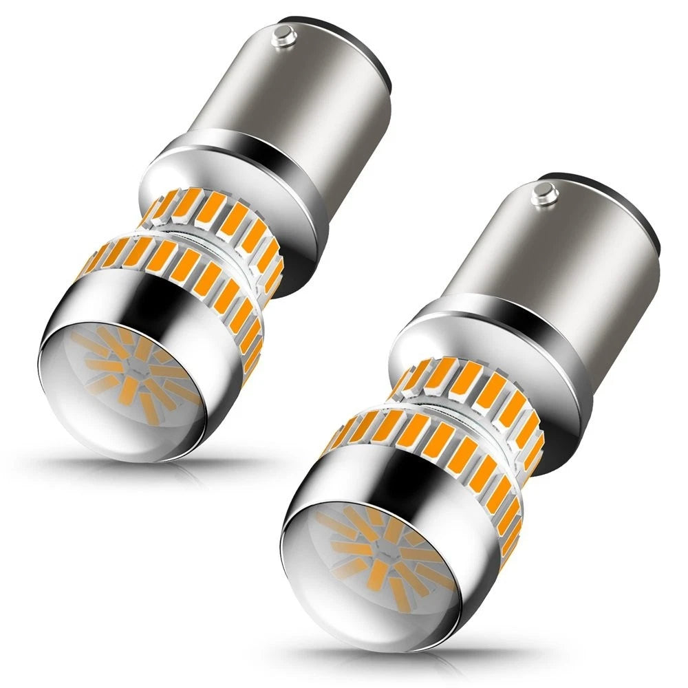 AUXITO 1157 LED Turn Signal Light Indicator Parking Bulb Amber Yellow CANBUS AUXITO