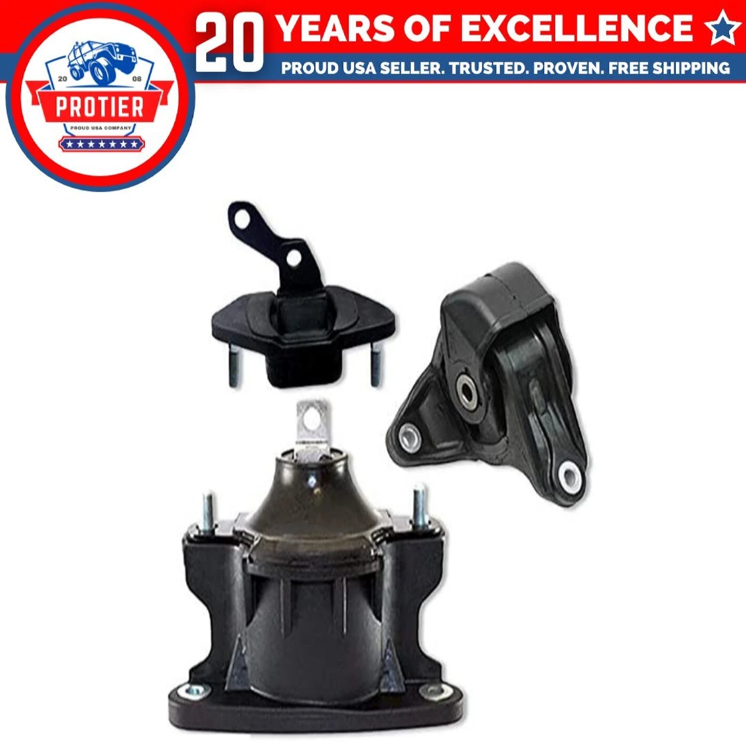 Fits 2009-2013 Acura TSX 2008-2012 Honda Accord 2.4L AUTO 2 Motor&1 Trans Mount 6B93BC-57