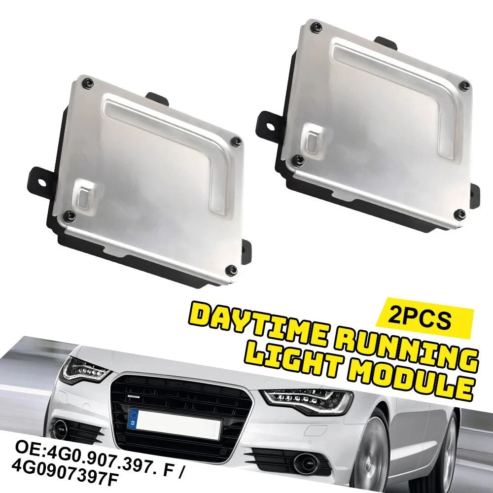 2X 4G0907697G Daytime Running Light Control Module For 2014-17 VW Golf MK7 A 6B93BC-57