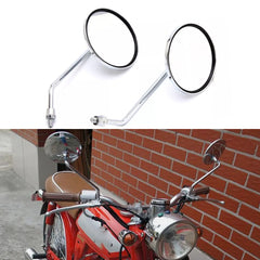 Chrome Motorcycle Rearview Mirrors For Honda CB 350 450 500 550 600 650 750 900