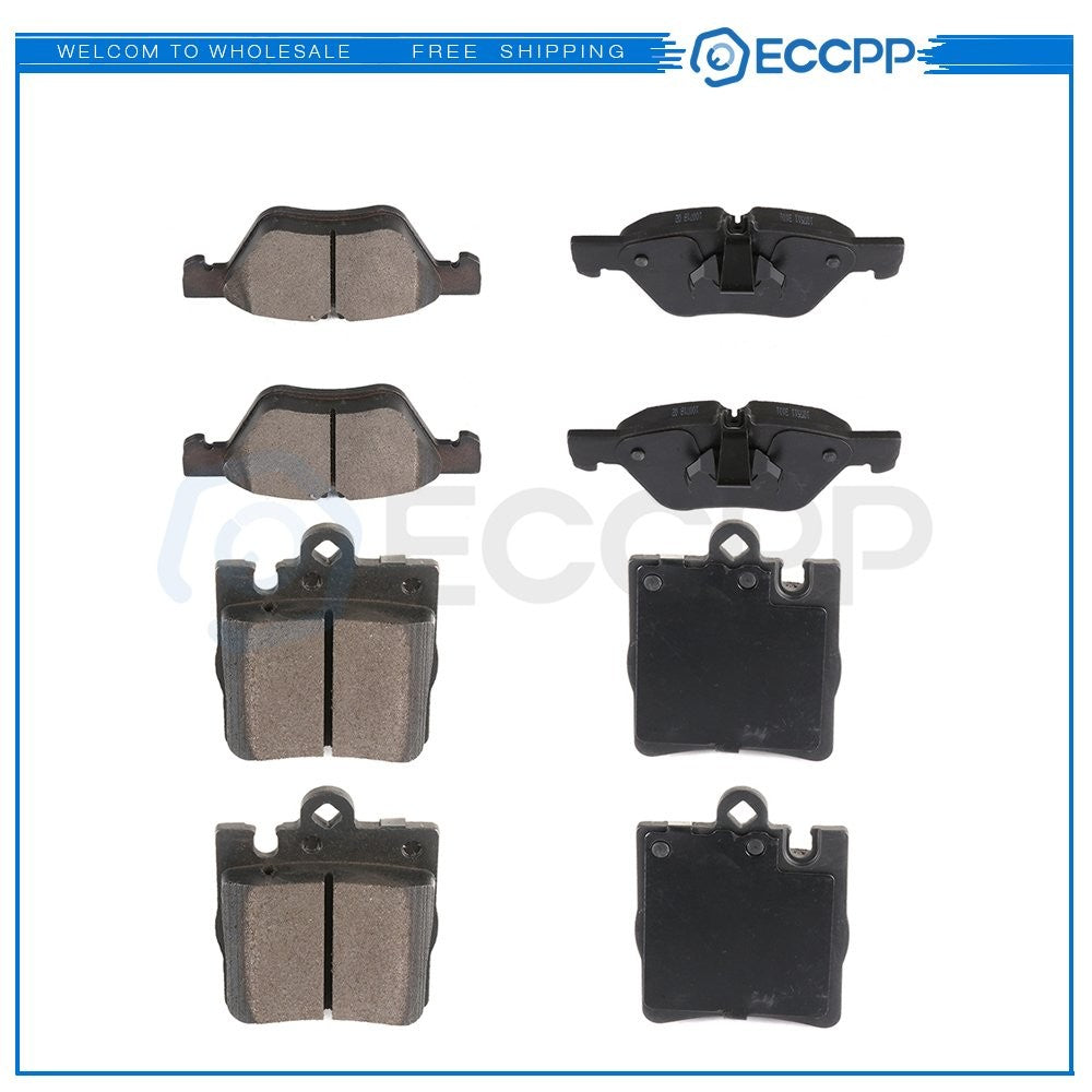 For Mercedes - Benz CLK320 CLK430 E300 E320 Front Rear Metallic Pads Brake Pad 6B93BC-57