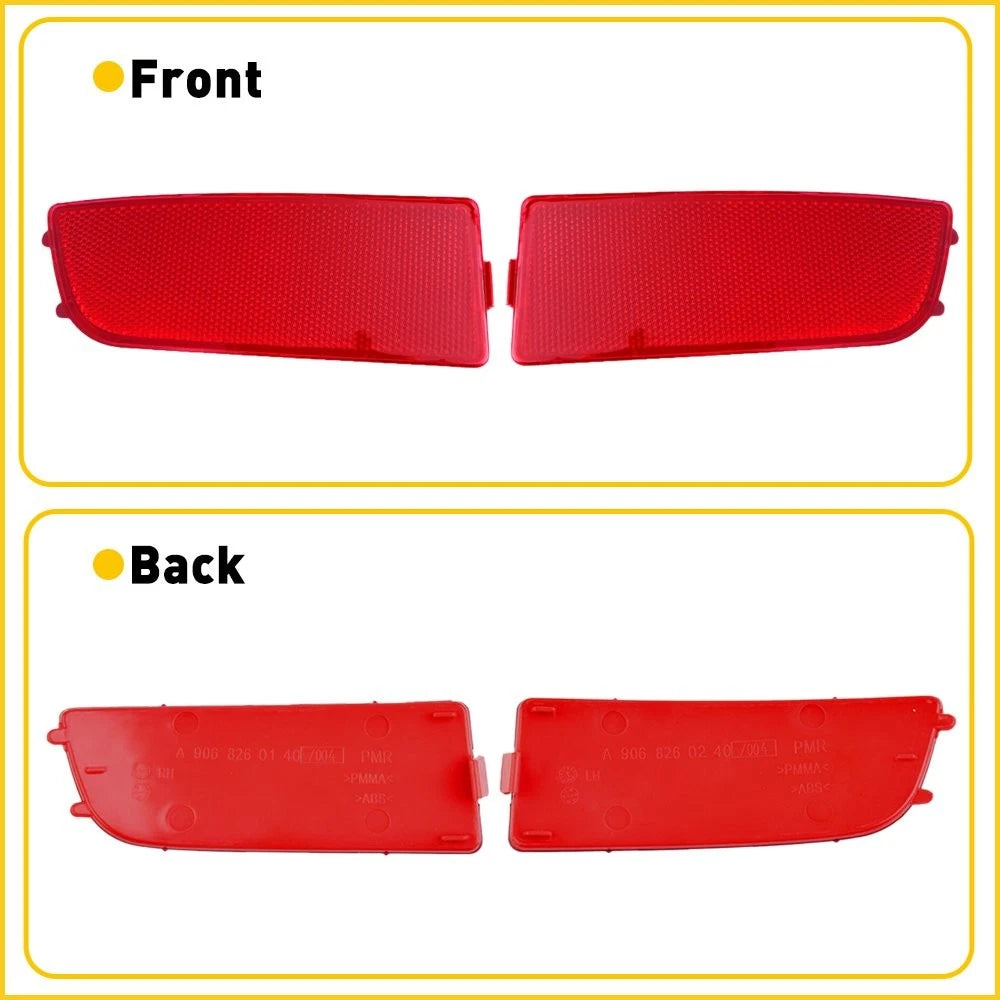Car Rear Bumper Reflector Lamp Tail Case For 10-18 Benz Mercedes Sprinter 3500 6B93BC-57