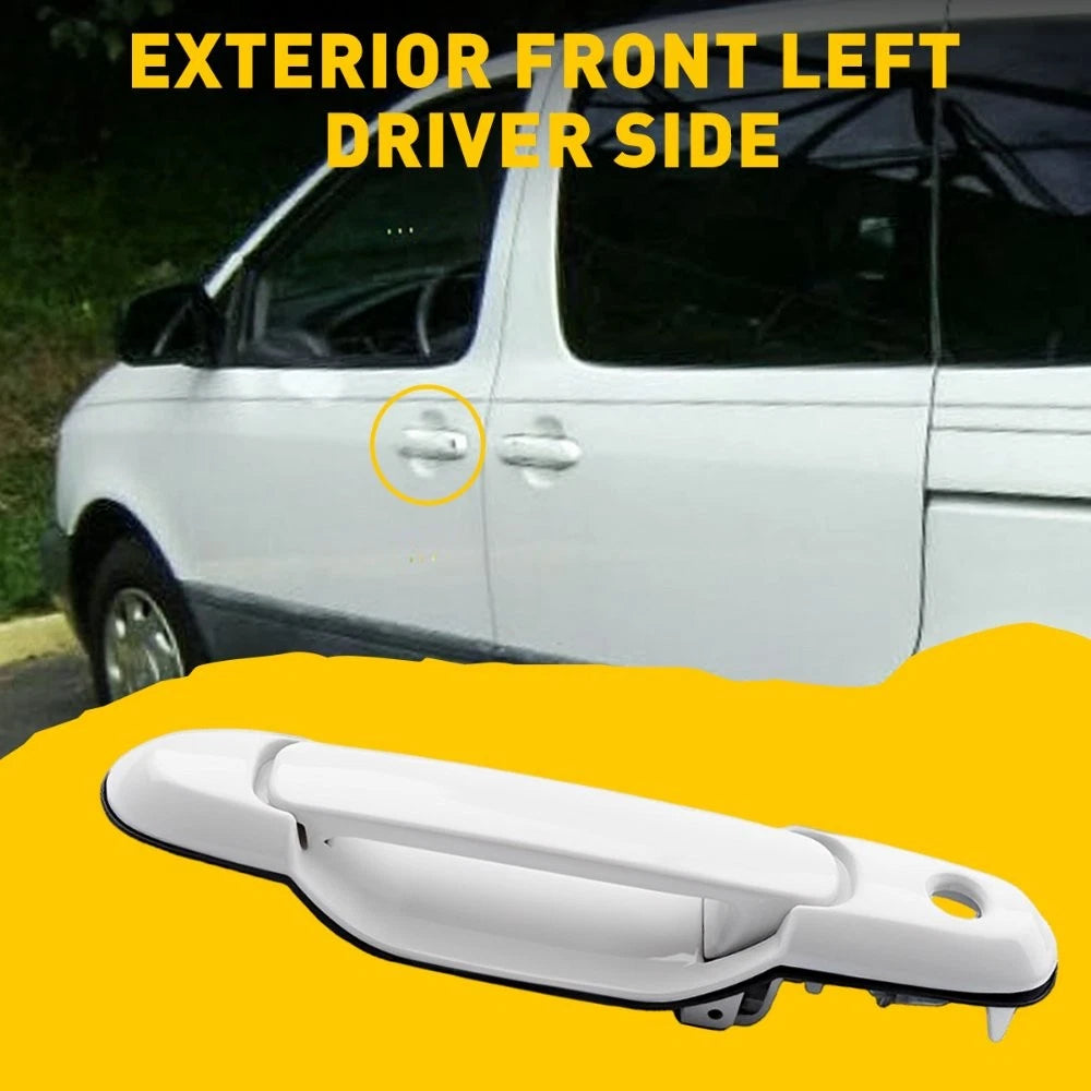 For 1998-2003 Toyota Sienna Front Outside Door Handle Left Driver Side LH White 6B93BC-57