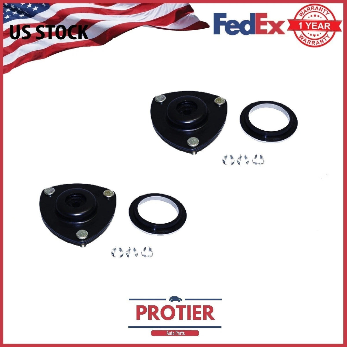 Fits Honda Element CR-V Civic Fits Acura RSX EL 01-11 Front Strut Mount Kit 6B93BC-57