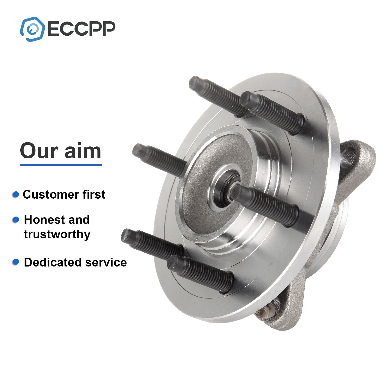 2 Pcs Wheel Hub Bearings Assembly Front For Ford F-150 Expedition 4WD 6 Lug Only KOEEP