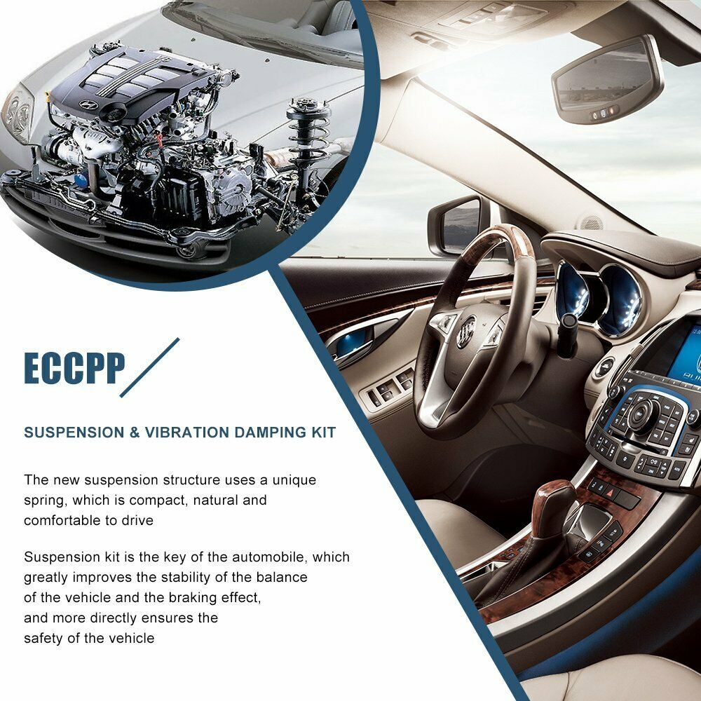 Front Rear Strut Assembly Shock Absorber Sway Bar For 2001-2005 Toyota RAV4 AWD 6B93BC-57