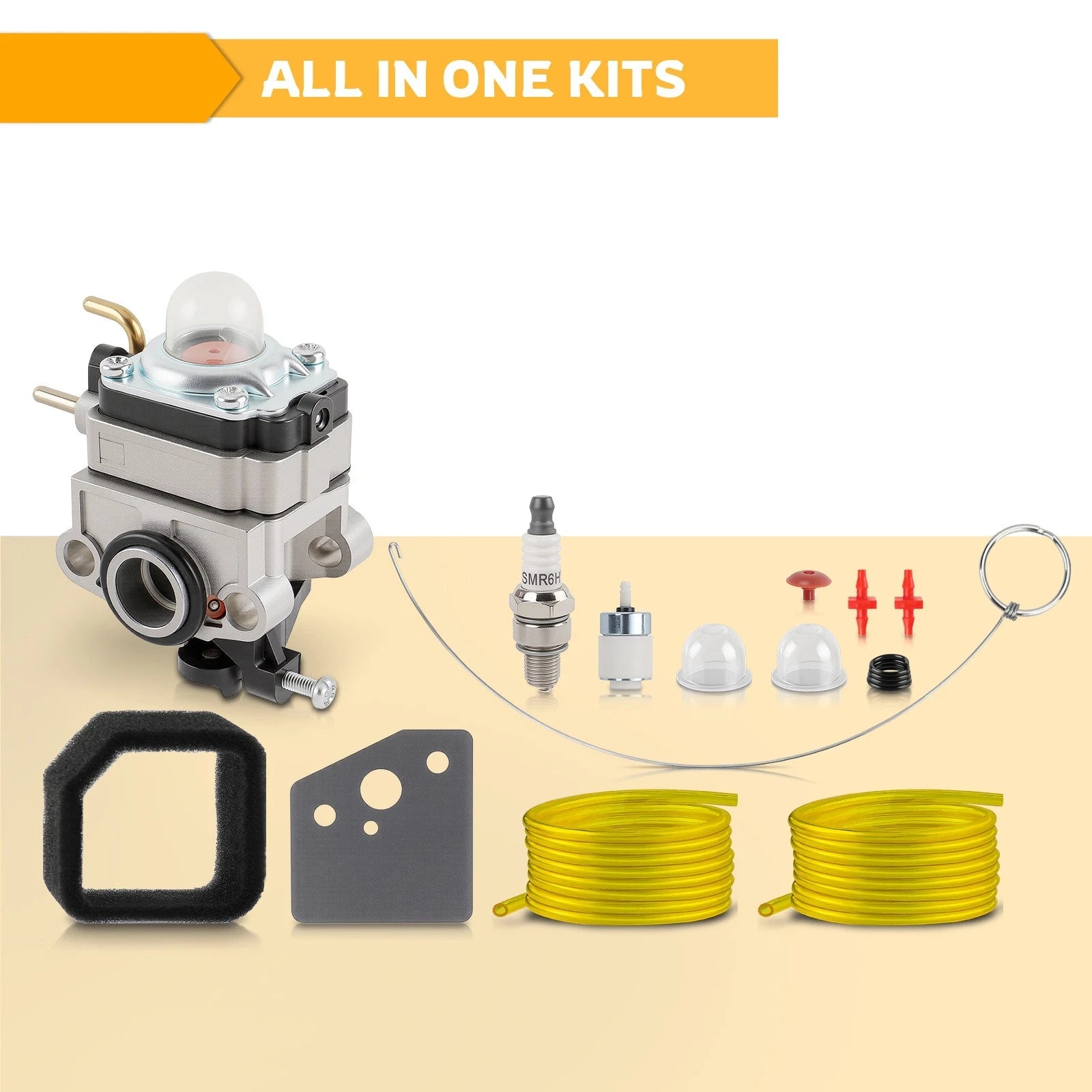 Carburetor For Troy-Bilt TB4SC Yard Man YM45SC 4-Cycle 25cc Gas Blower Carb 6B93BC-57