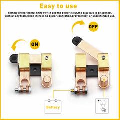 Heavy Duty Shut/Cut Off Disconnect Battery Knife Blade Switch Post Top IN 6B93BC-57