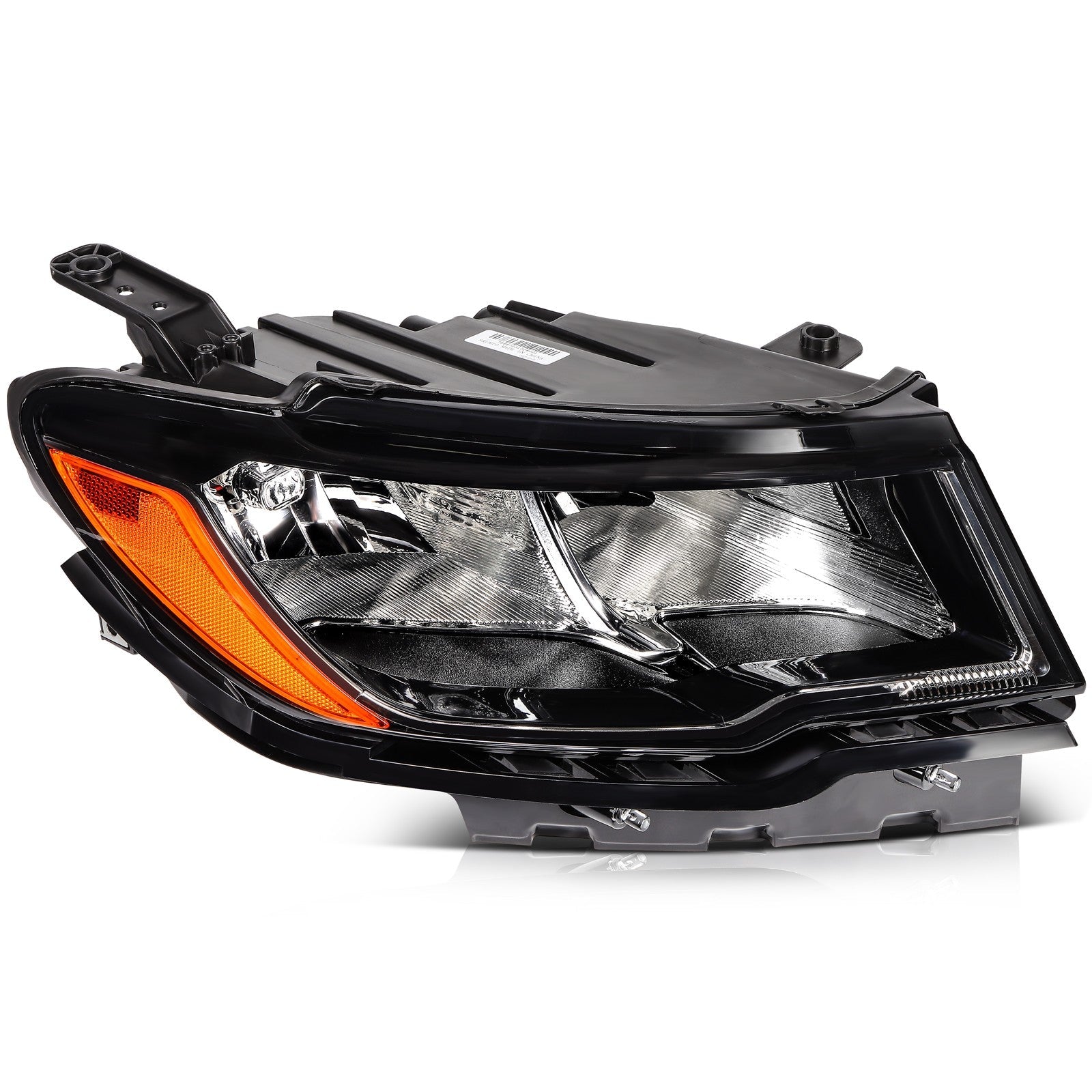 Passenger Side Headlight Assembly For 2017-2021 Jeep Compass Black Housing 6B93BC-57