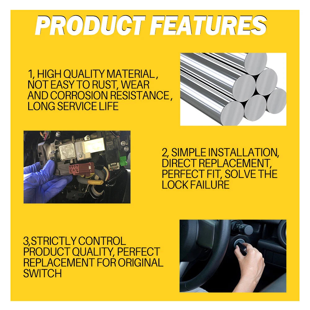 Fit For 2006-2011 Honda Ignition Civic Switch Lock Cylinder Auto Trans w/2 Keys 6B93BC-57