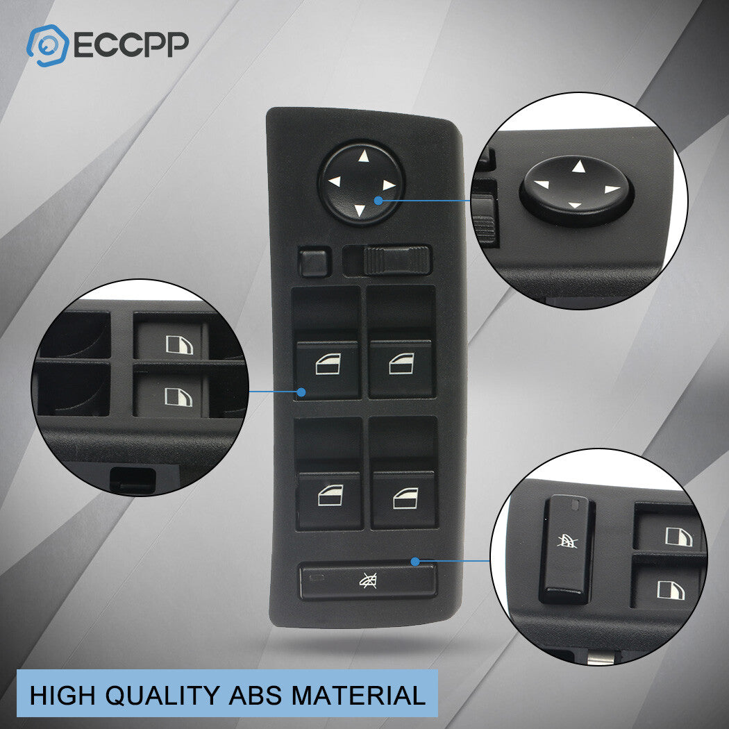 For BMW X5 2001 2002 2003 2004-2006 Power Window Switch With Auto Dimming Mirror 6B93BC-57