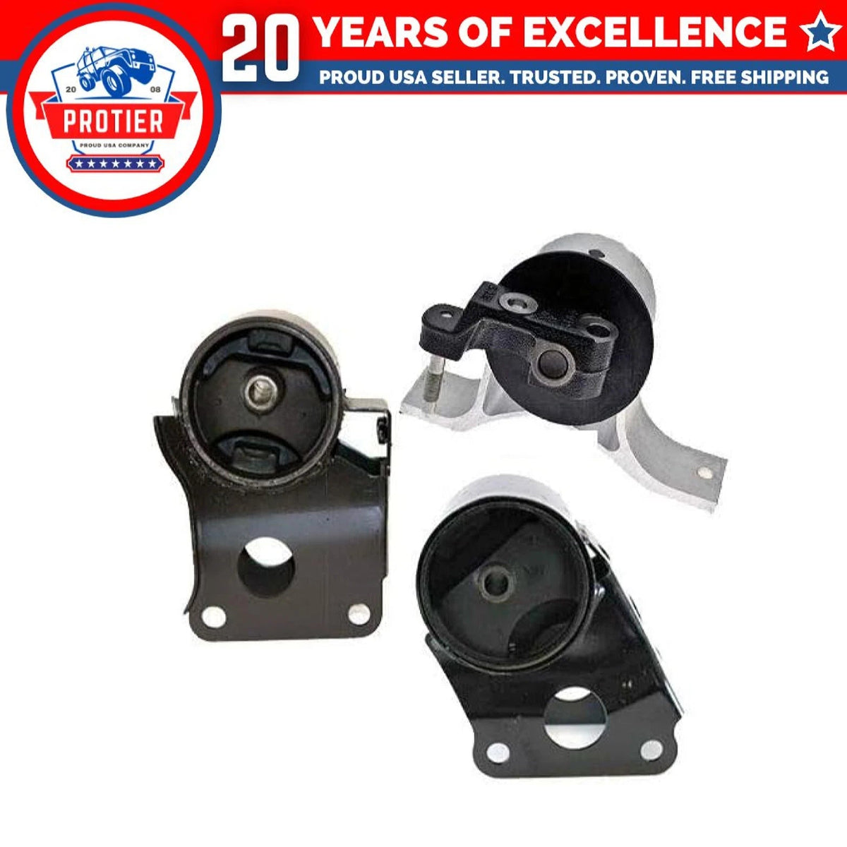 Fits 2002-2006 Nissan Altima 2.5L Engine Motor Mount - Front Rear Right 3PCS : 6B93BC-57