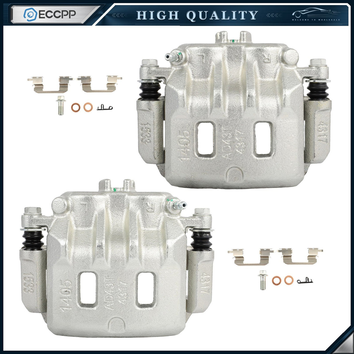 Front Brake Calipers 2Pcs For 1998-2002 Subaru Forester 1998-2001 Subaru Impreza KOEEP