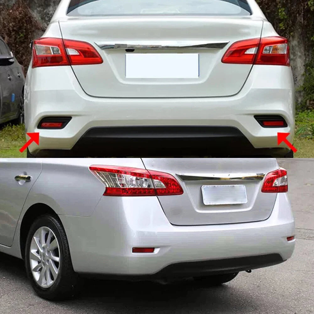 For 2013-2018 Nissan Sentra Rear Bumper Reflector Lamp Light Left+Right Lens EOA 6B93BC-57