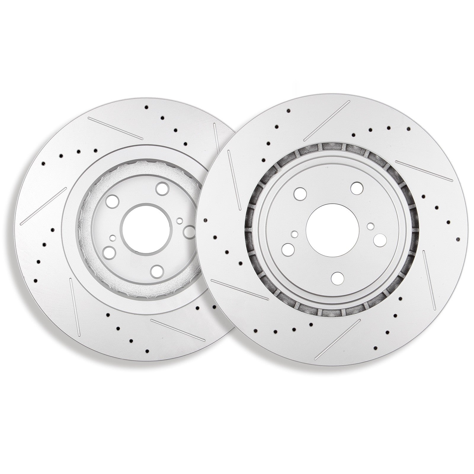 Front Drilled Rotors + Brake Pads for Toyota Sienna Highlander Lexus RX350 NX300 6B93BC-57