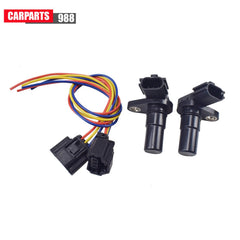 For Nissan Altima Versa Sentra Set of 2 Trans Input/Output Speed Sensor +Pigtail 6B93BC-57