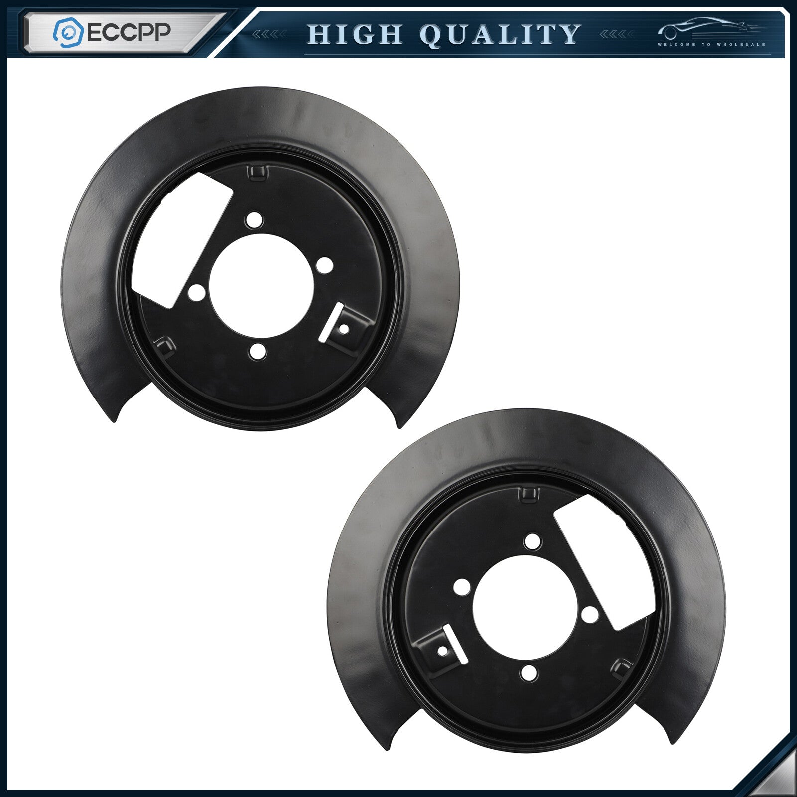 For 4WD 1998-04 Chevy S10 GMC Sonoma Rear Brake Dust Shield Set 6B93BC-57