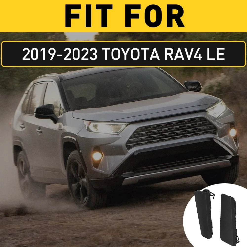 Left+Right Front Lower Tow Hook Cover For Toyota 2019-23 RAV4 OE#52438-0R901 EOA 6B93BC-57