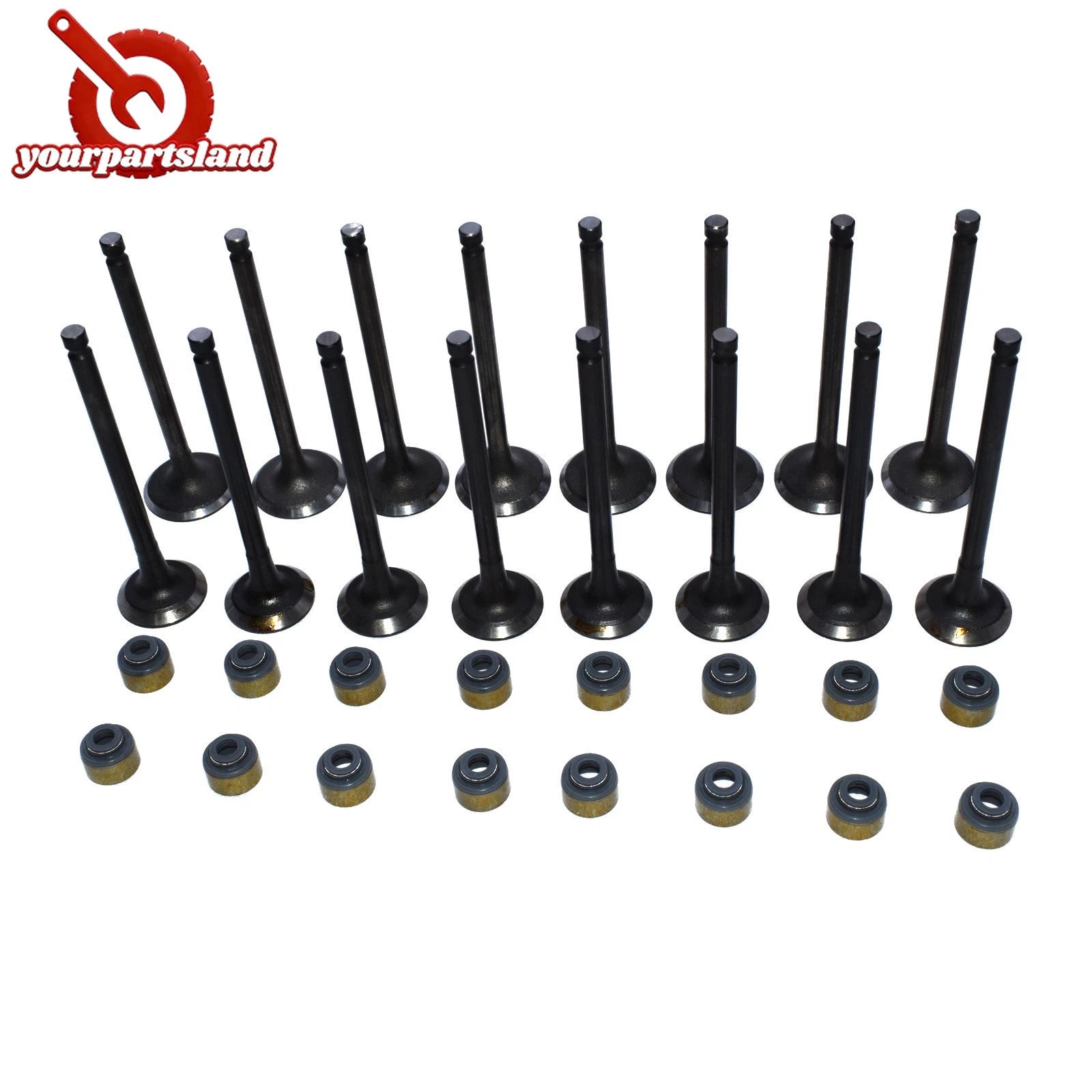 32pcs Intake Exhaust Valve Stem Seal Kit for 01-12 Hyundai Kia 2.0L 22211-23600 6B93BC-57