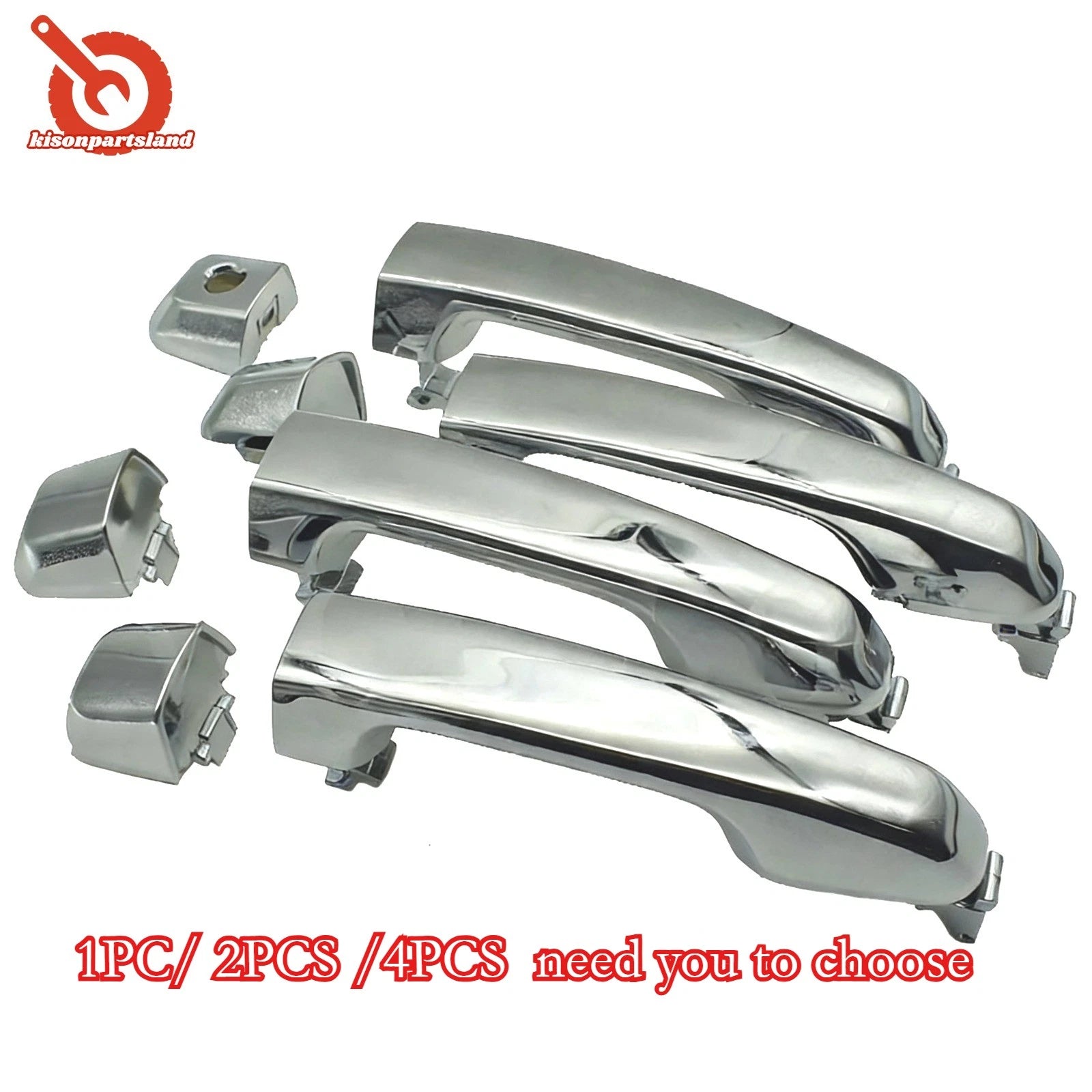Chrome Front Rear Left Right Outside Door Handle For 4Runner 2010-18 69211-60090 6B93BC-57