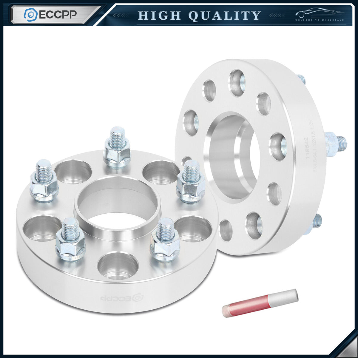 2 Pcs 1.25" 5x4.5 5x114.3 Hub Centric Wheel Spacers For Honda Accord Civic CR-V