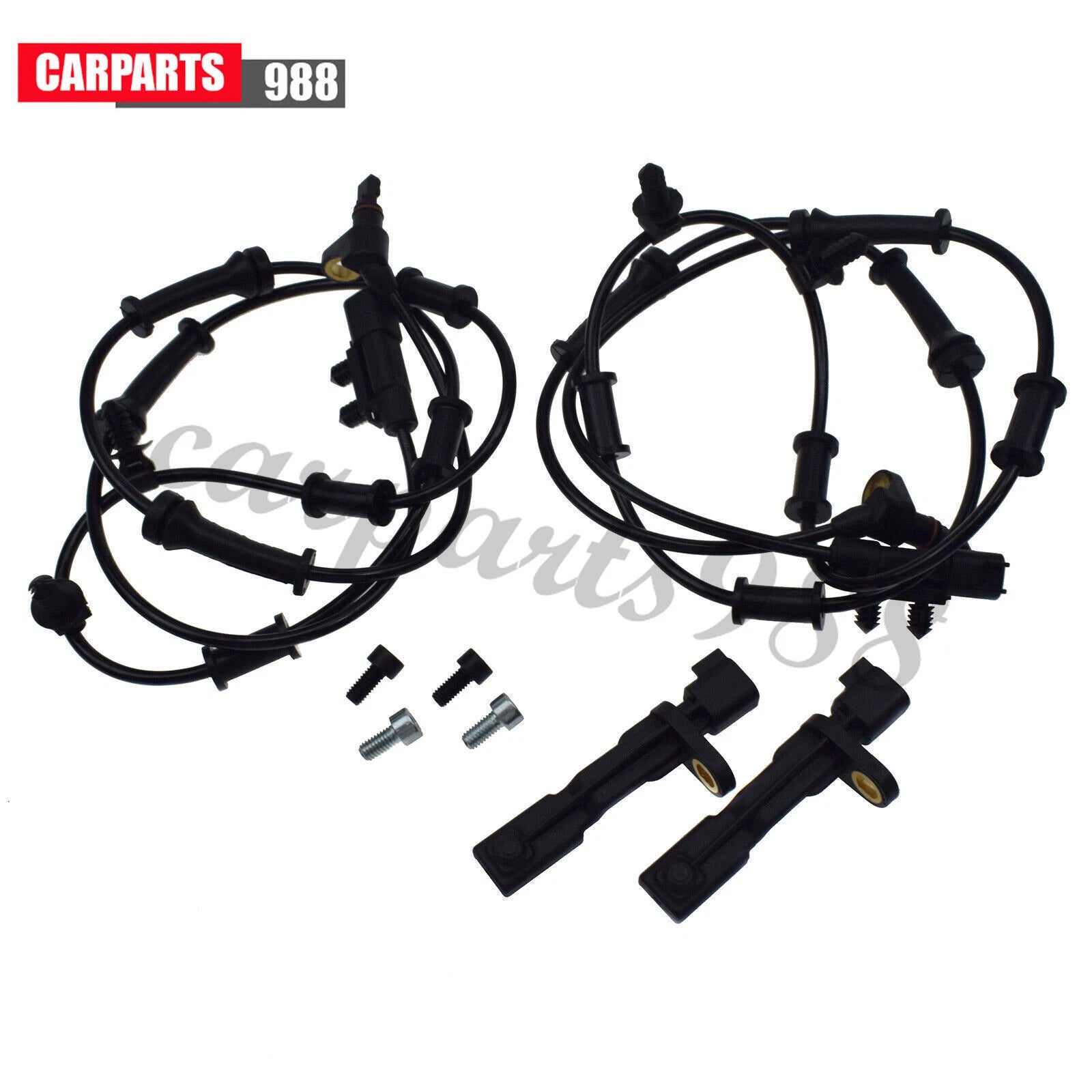 4Pcs Front Rear LH RH ABS Wheel Speed Sensor for 2007-2017 Jeep Wrangler Liberty 6B93BC-57