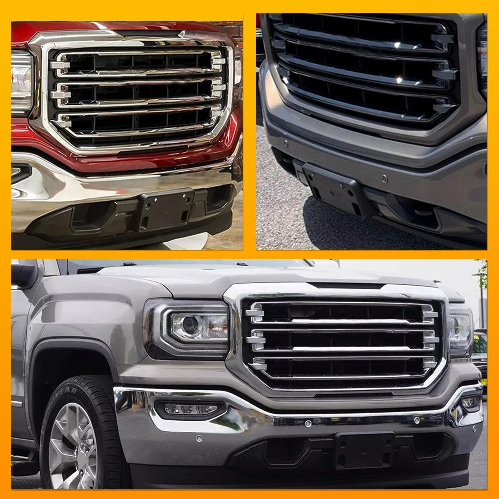 For 2016 2017 2018 GMC Sierra 1500 Front License Plate Tag Frame Bracket Holder 6B93BC-57