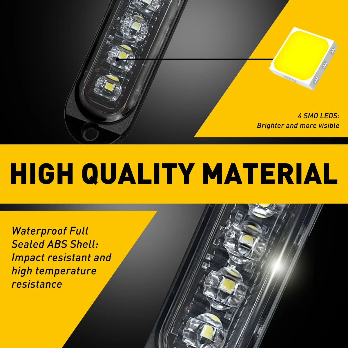 LED Clearance Lights Side Marker Lamps White Amber Red Trailer Truck RV EOA 6B93BC-57