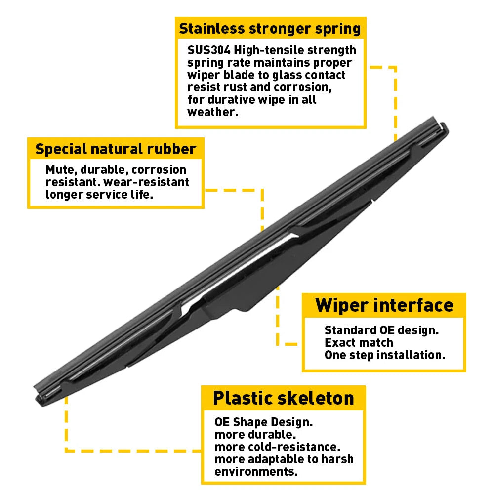 Rear Window Wiper Arm Blade Kits For 2016-2020 Kia Sorento Windscreen Wiper EA 6B93BC-57
