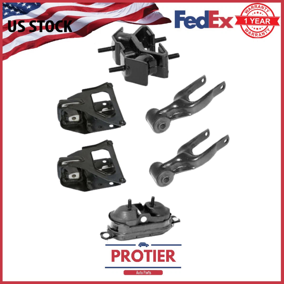 Motor & Trans Mount 6PCS Set for 2006 - 2008 Pontiac Grand Prix 3.8L w/o Turbo 6B93BC-57