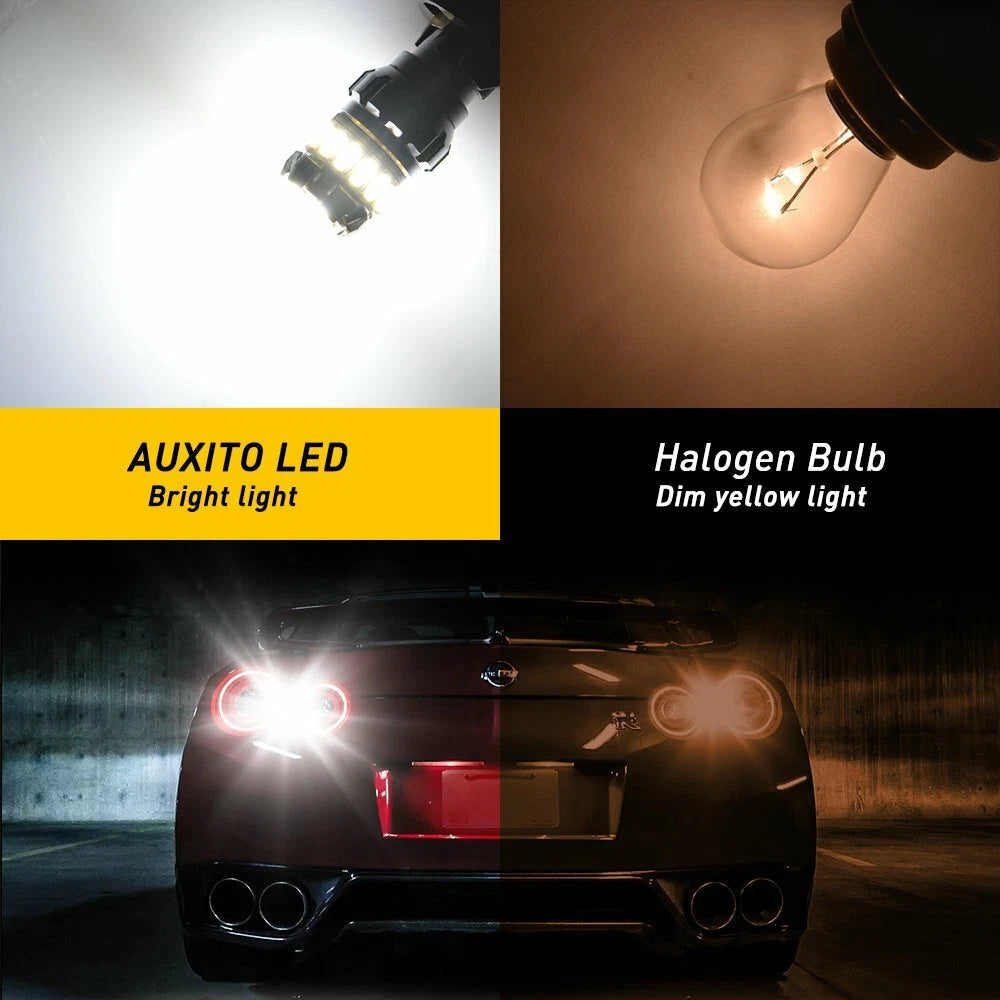 4x AUXITO 1156 LED Reverse Light BA15S Backup Bulb 6500K White Parking DRL Lamp AUXITO