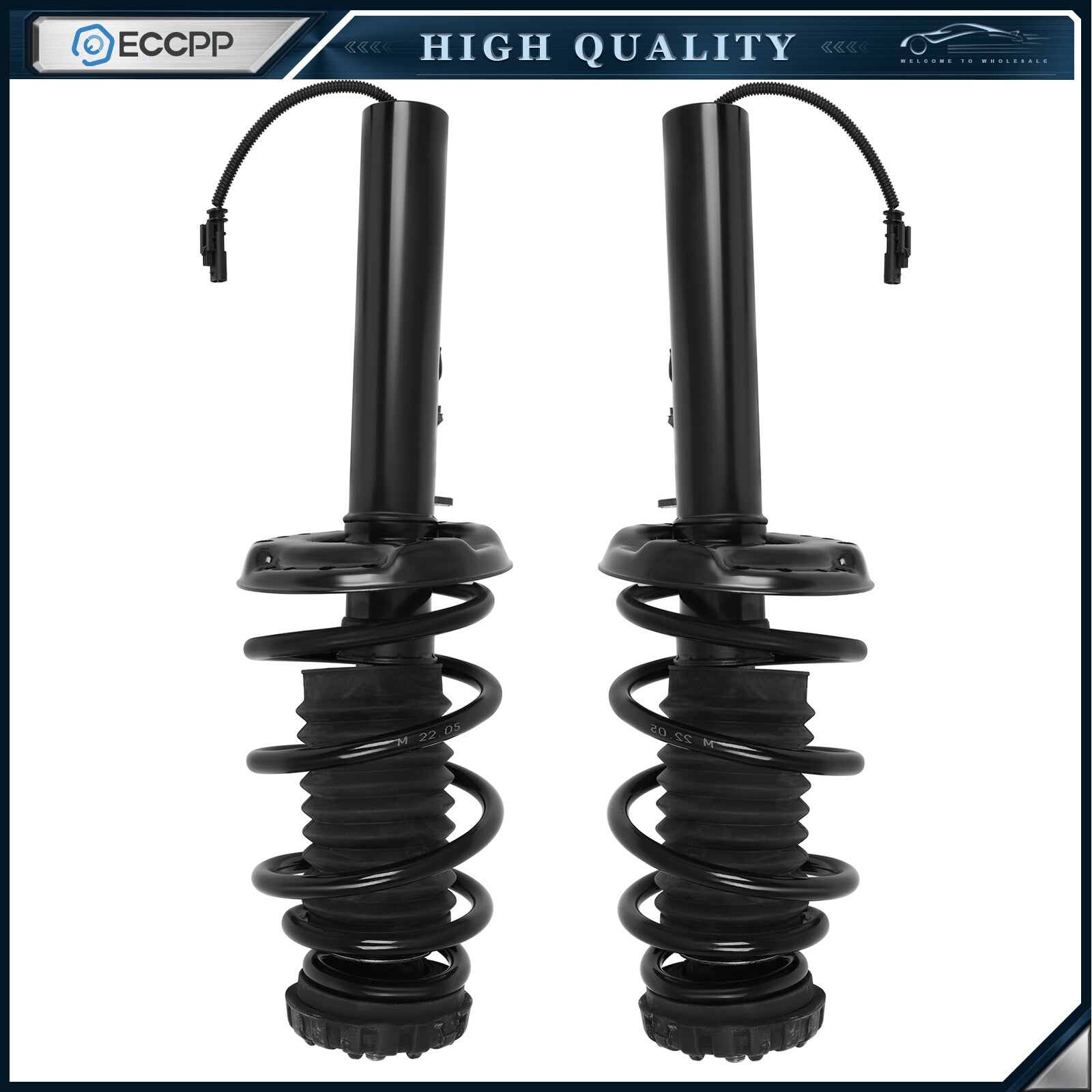 Pair Front Air Suspension Shock Strut Assys 15815523 For 2013-2019 Cadillac XTS 6B93BC-57