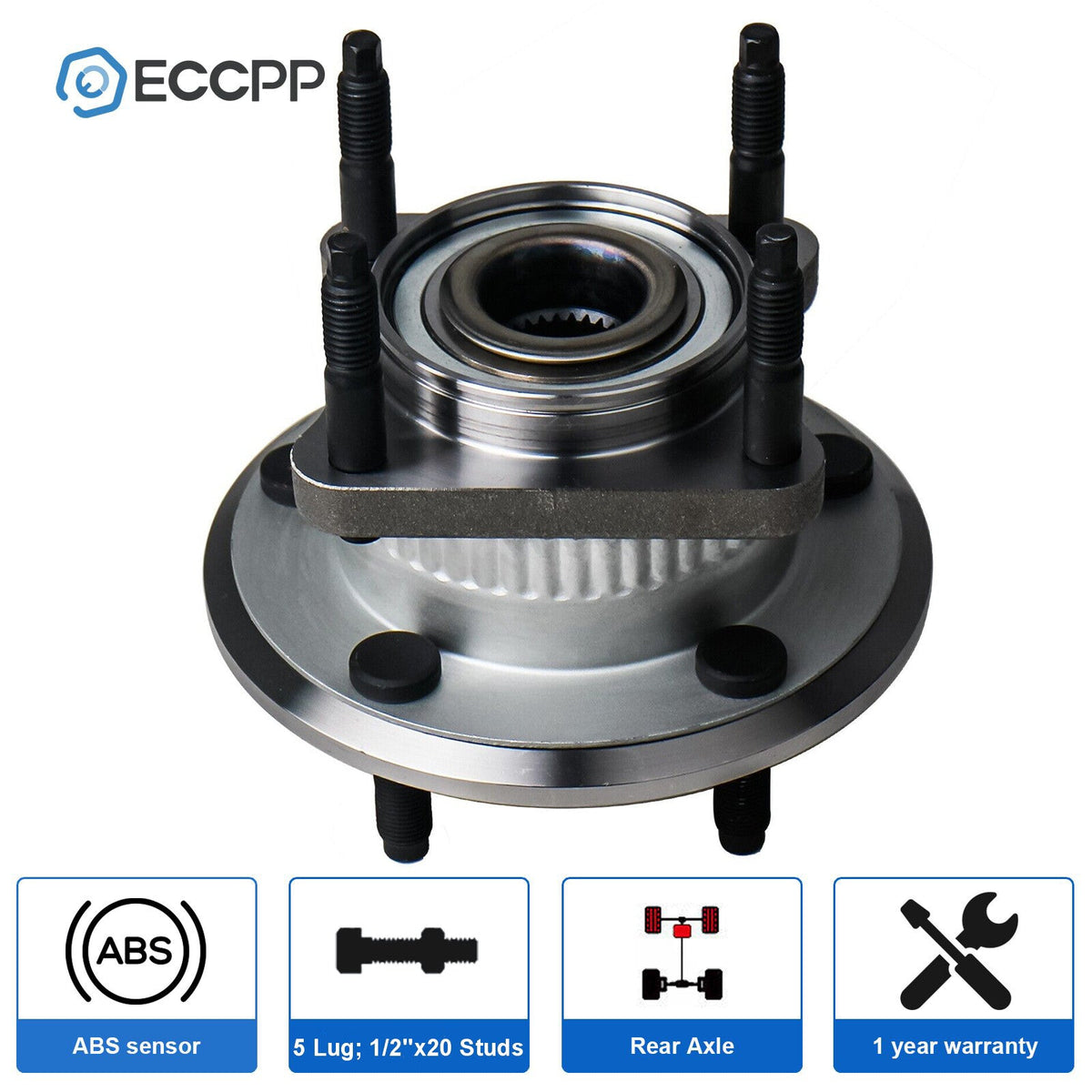 1Pc Wheel Hub Bearing Rear For Jeep Grand Cherokee 2005-2010 Commander 2006-2010 6B93BC-57