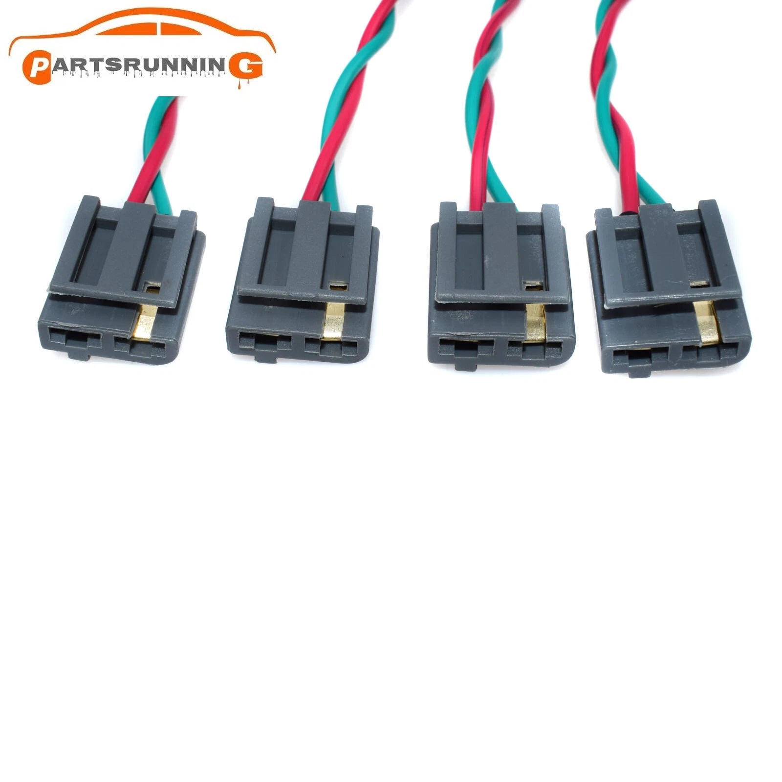 4PCS Distributor Wire Harness Pigtail For GM HEI 12v Power & Tach Connector Plug 6B93BC-57