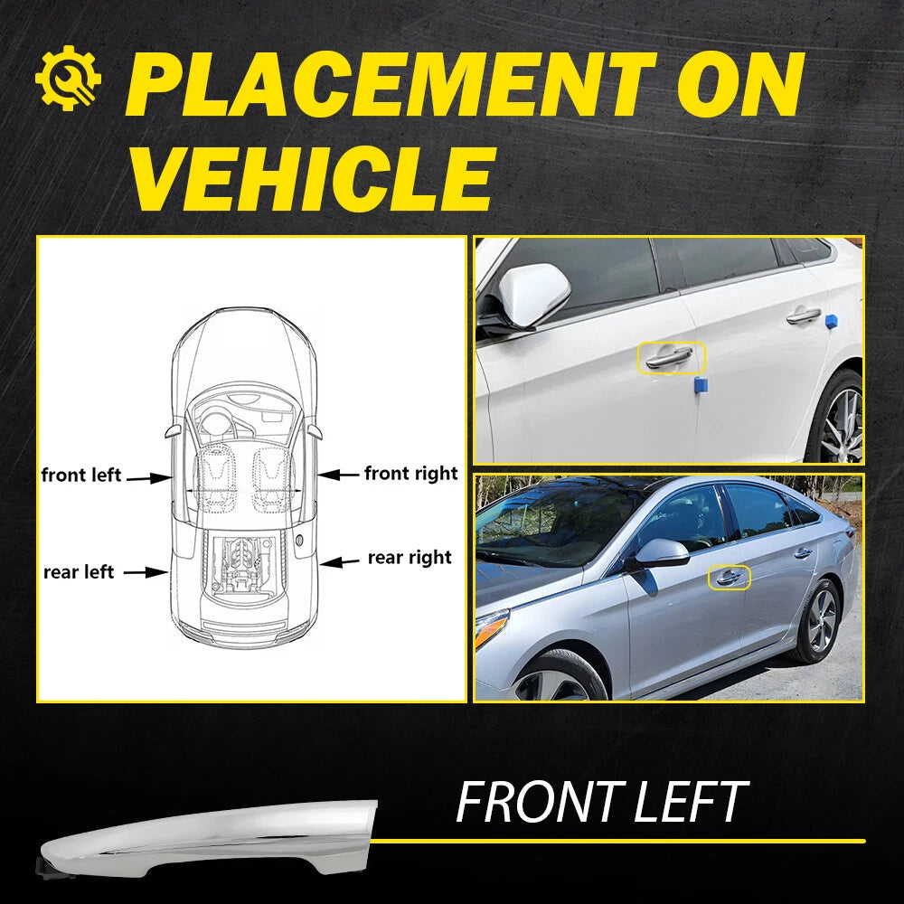 Door Handles Exterior Front Driver Left Side Hand for Hyundai Sonata 2015-2019 A 6B93BC-57