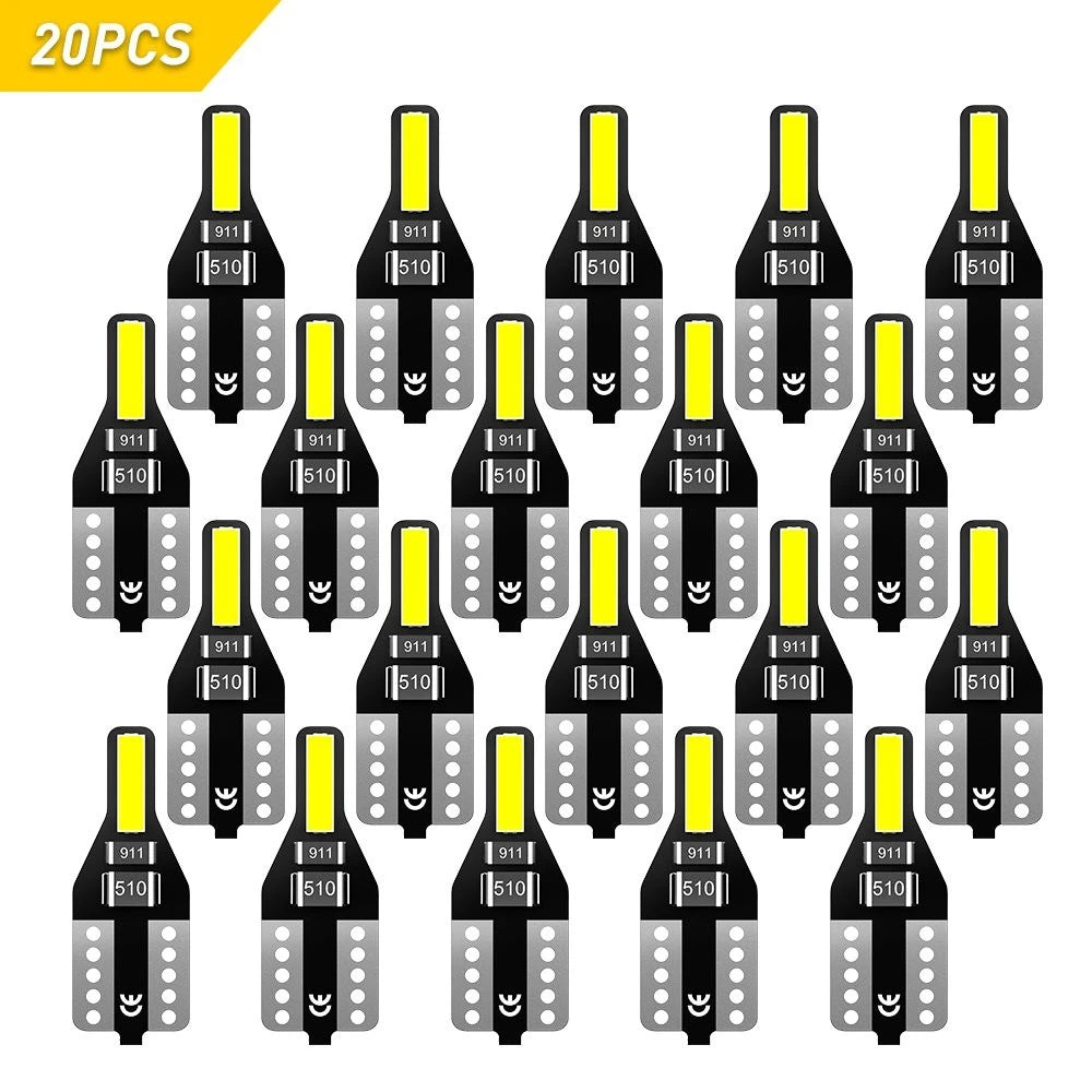 20X T10 LED Lights Bulbs Xenon White 192 168 194 2825 W5W Super Bright 6000K EOA 6B93BC-57