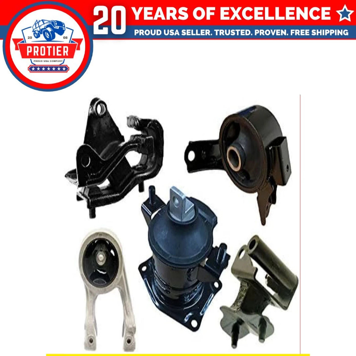 Fits 2008-2010 Honda Odyssey VTEC 3.5L DX EX LX NHL Motor & Trans Mount 5pc : 6B93BC-57