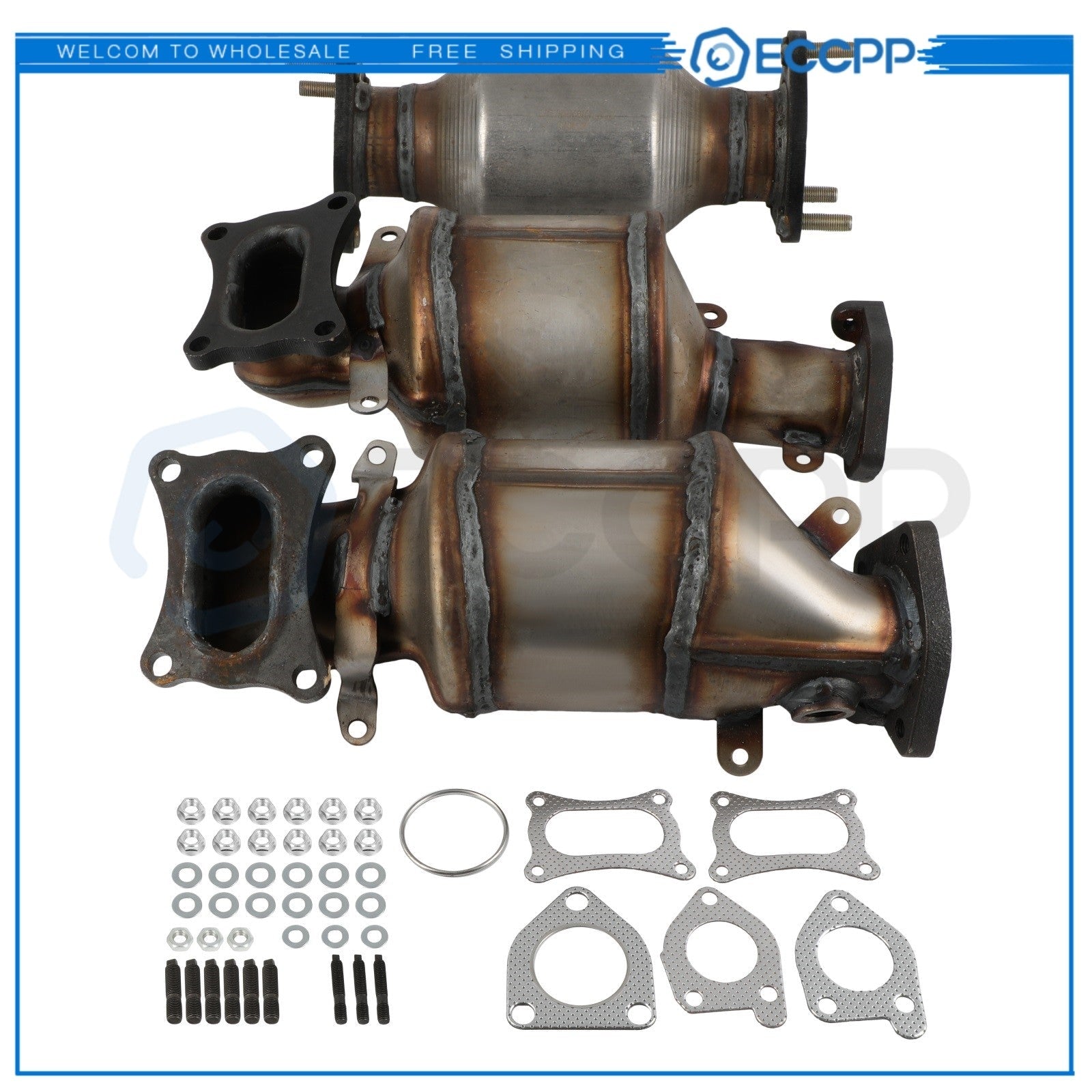Complete Catalytic Converters for 2009-2015 HONDA PILOT 3.5L 45131 45132 16447 6B93BC-57