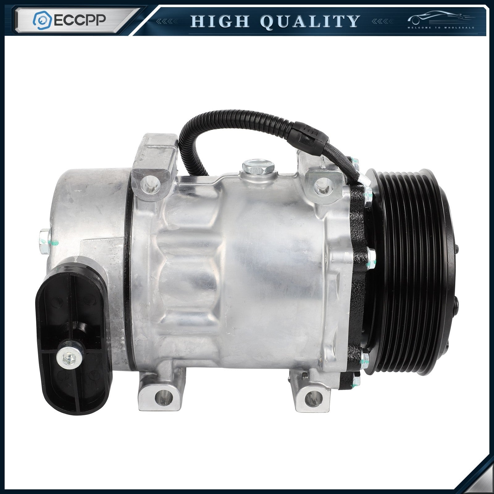 A/C Compressor w/ Clutch For Kenworth T800 W900 Peterbilt 320 379 385 6B93BC-57