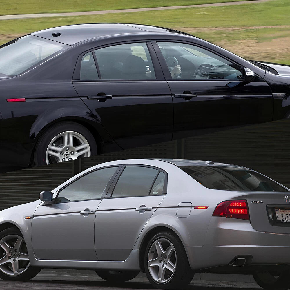 Black Window Trim Kit Pillar Posts 6PCS Door Trim FOR Acura TL 2004-2008 EOA 6B93BC-57