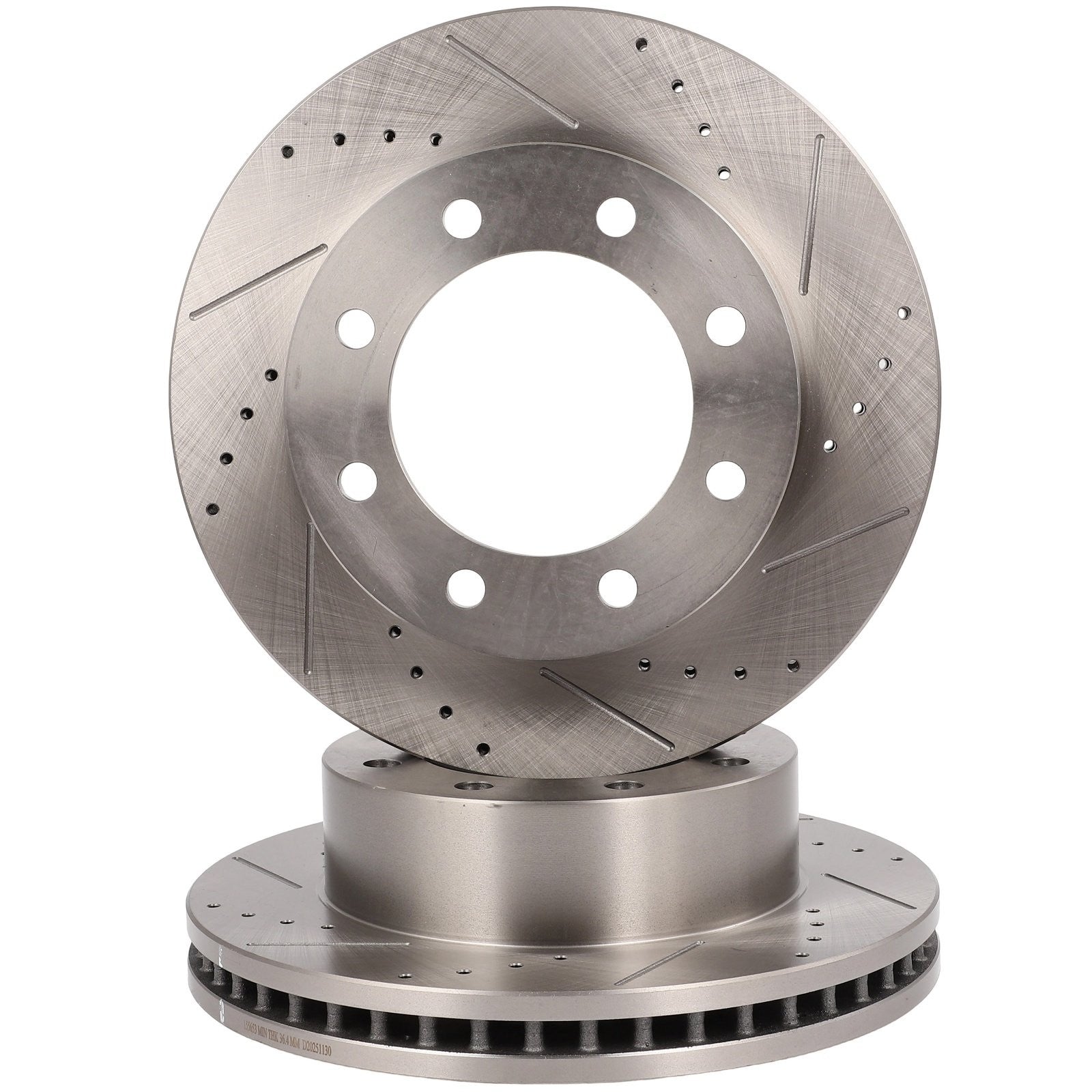 Front Drilled Slotted Brake Rotors For Ford F-250 Super Duty 2005 - 2012 4WD/AWD KOEEP