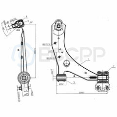 For Mazda 3 & 5 10Pcs Front Control Arms Rear Sway Bar Links Tie Rods Suspension 6B93BC-57