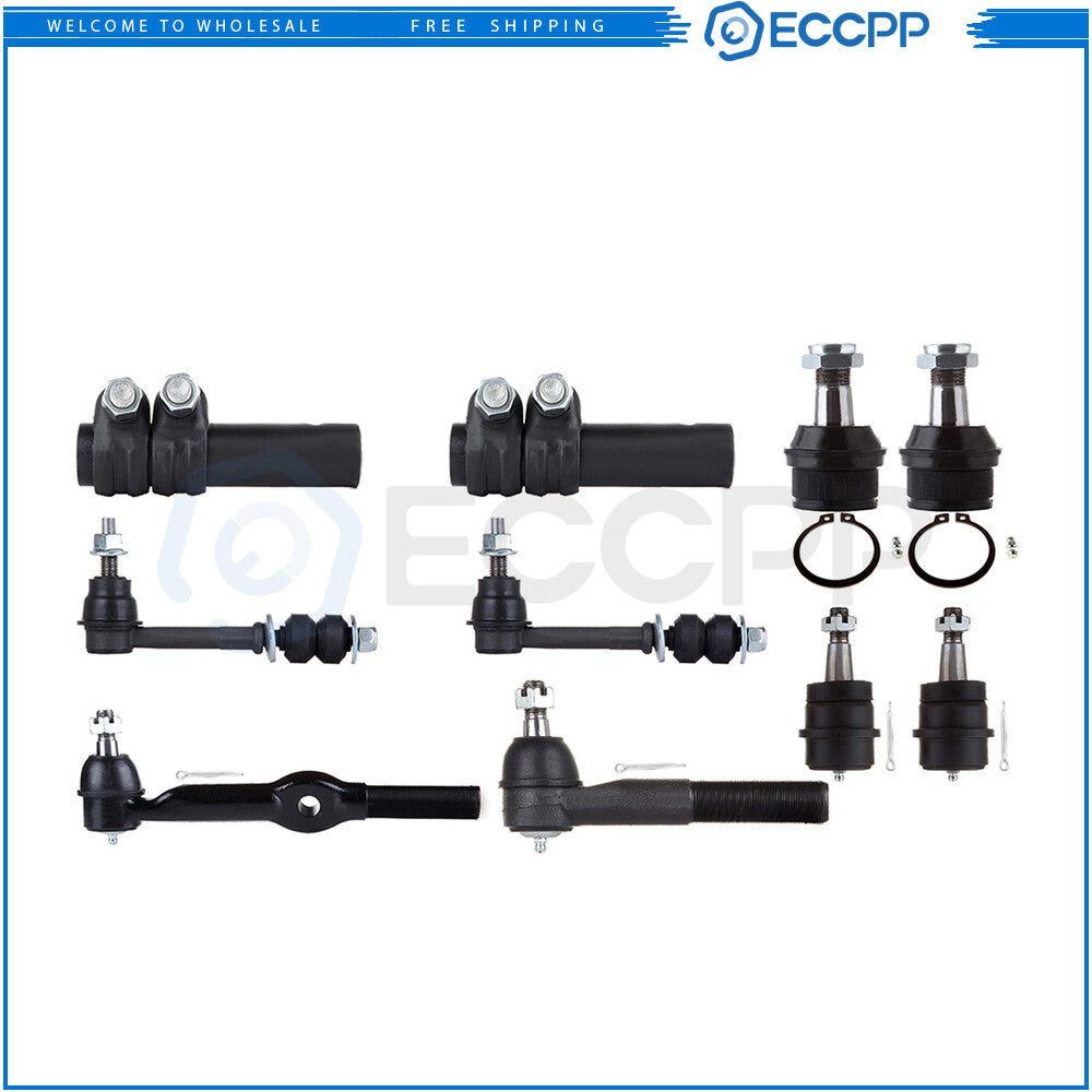 Front Ball Joint Steering Sway Bar Tie Rod End For 1994-1995 Dodge Ram 1500 2500 6B93BC-57