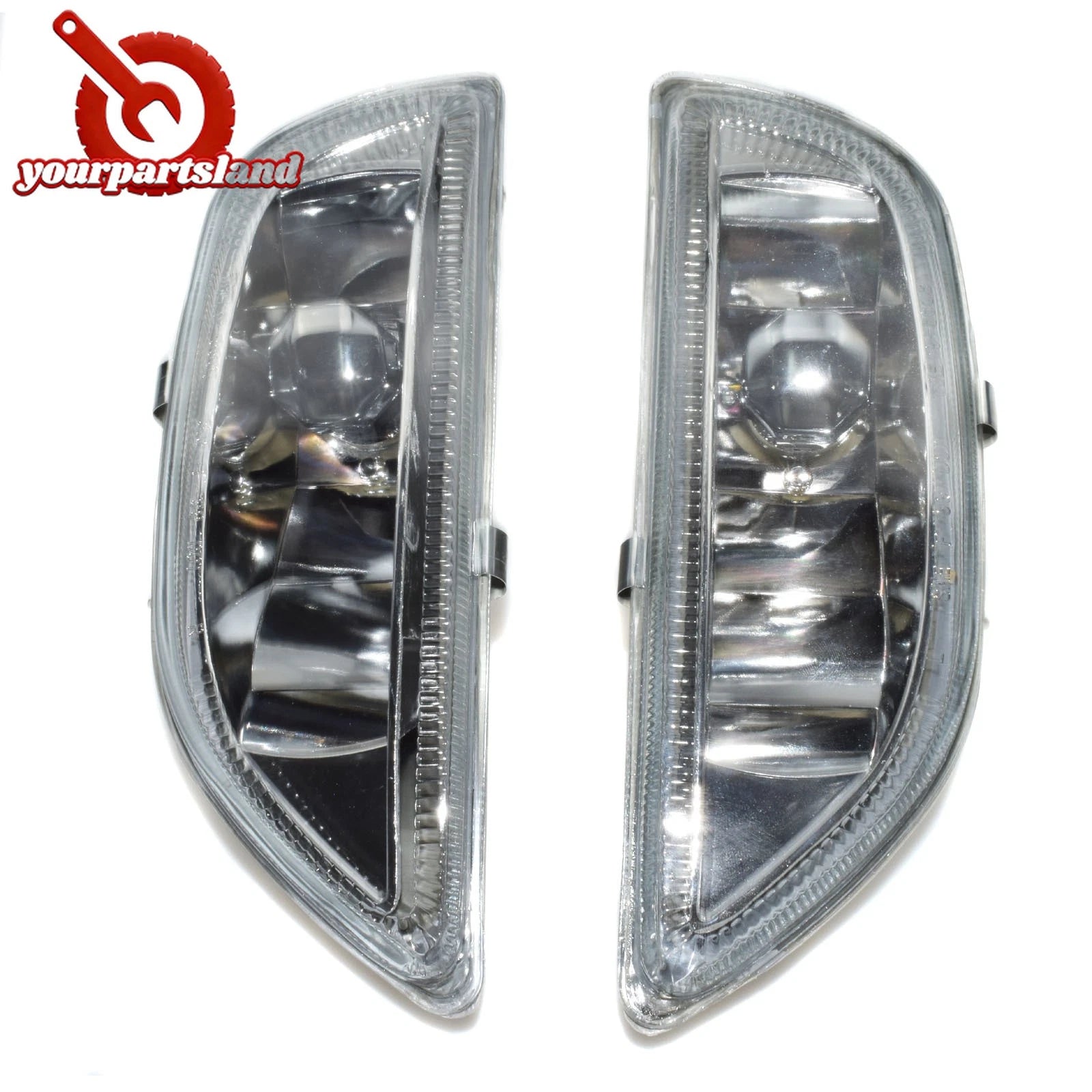 2pcs LH RH Front Fog Driving Lamp Light Clear Lens For Toyota Corolla 2001 2002 6B93BC-57