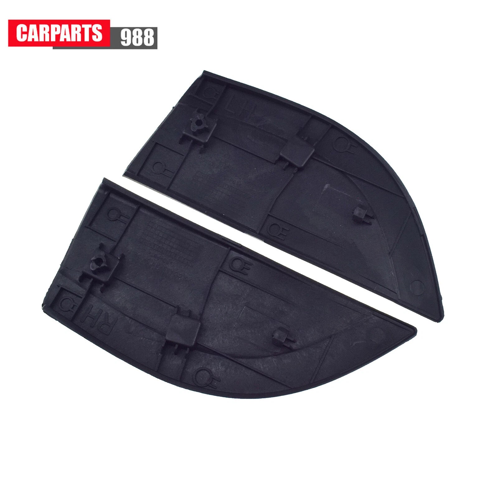 2Pcs Left Right Rear Door Molding Black For 2006-2010 Hyundai Accent 838301E000 6B93BC-57