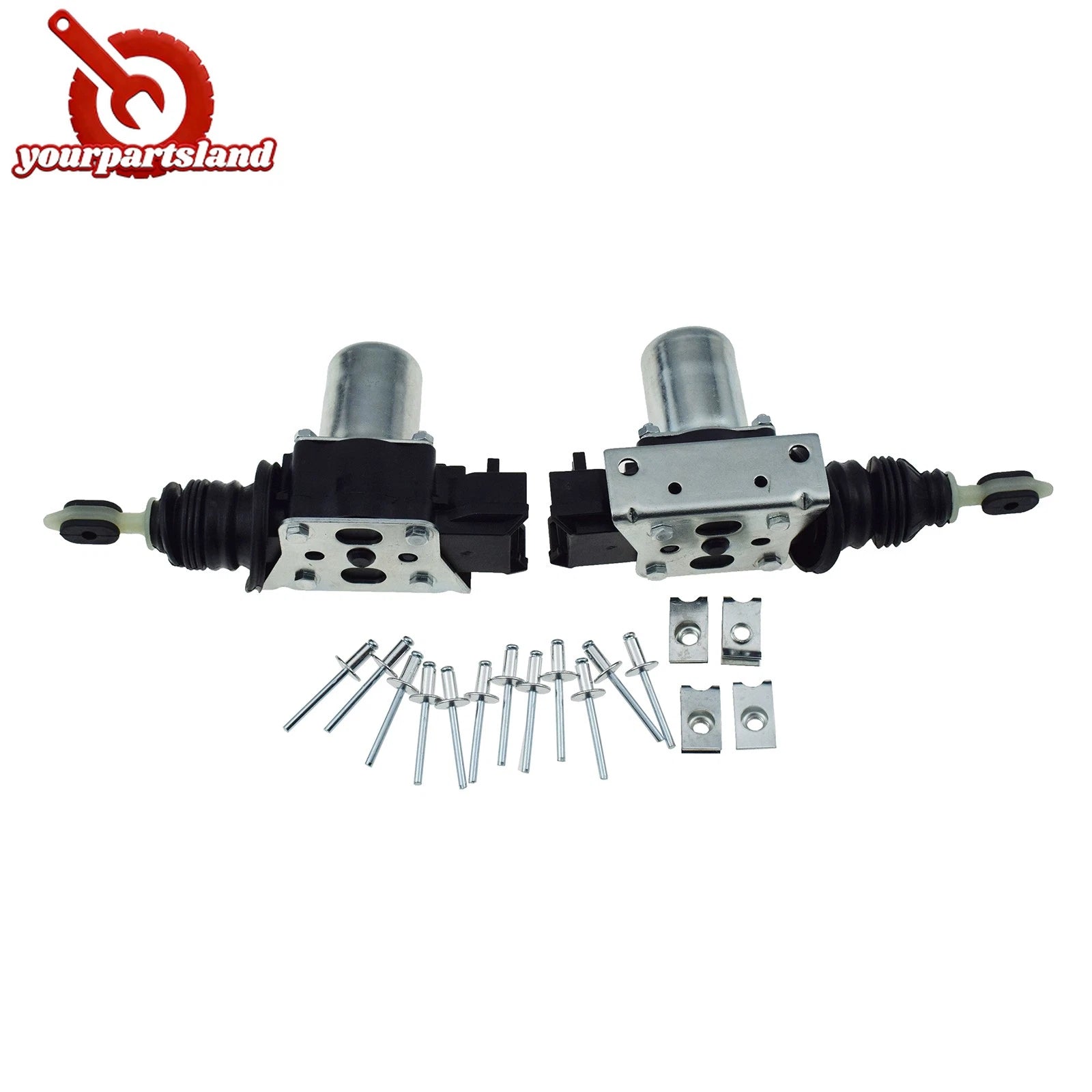 2PCS Power Door Lock Actuator Latch w/ Bracket for Chevrolet GMC Cadillac Pickup 6B93BC-57
