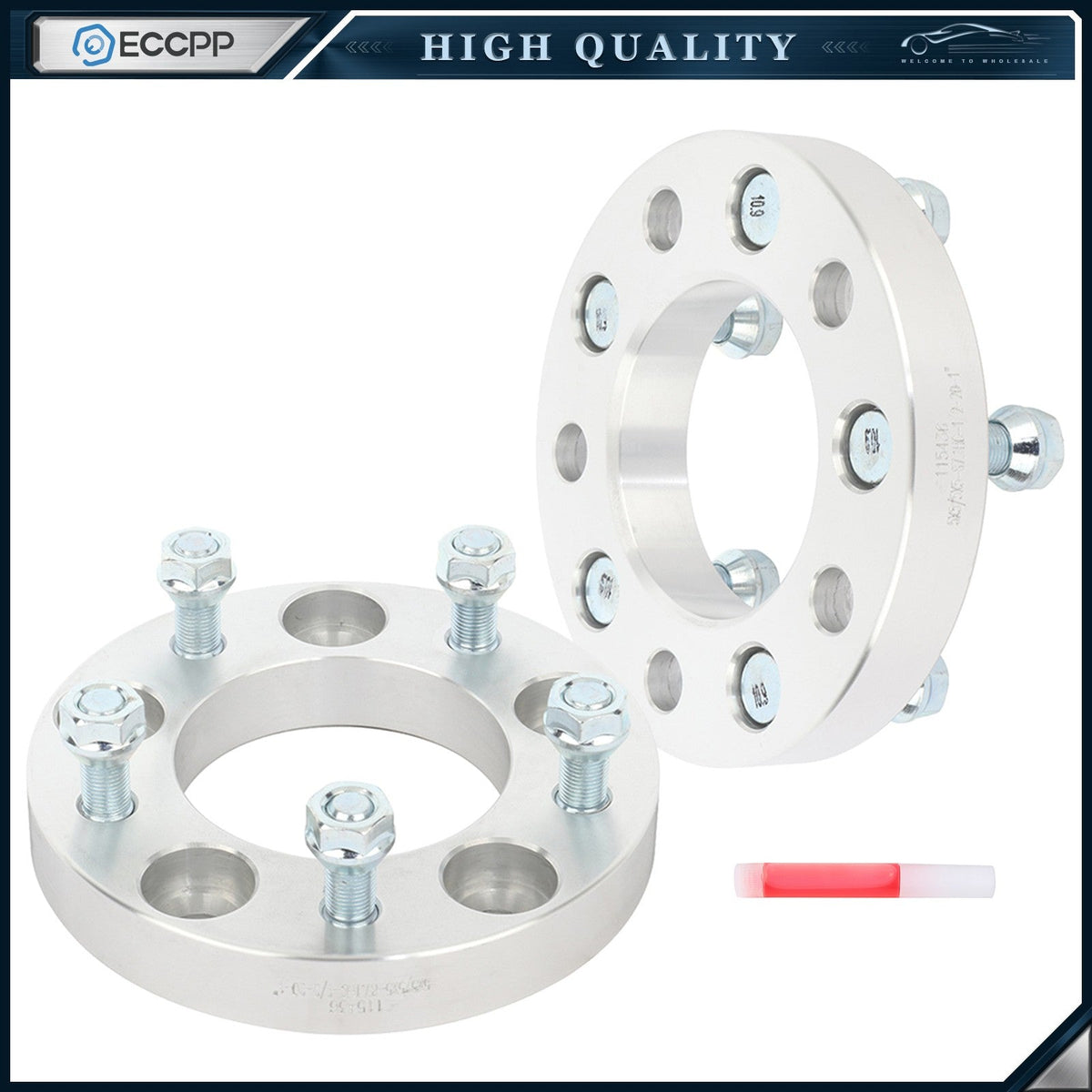 2 Pcs 1" 5x5 Wheel Spacers 1/2"x20 For Jeep Grand Cherokee WJ WK Wrangler JK 6B93BC-57