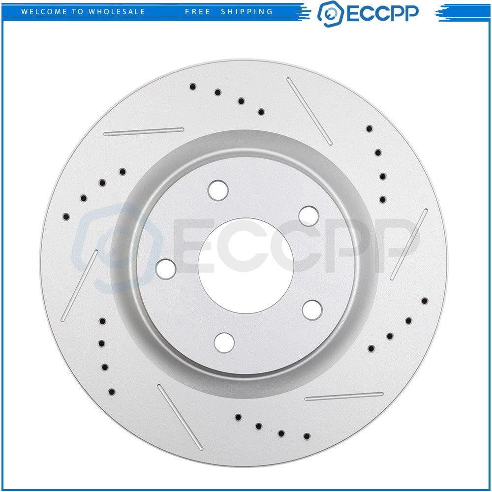 Front + Rear Drilled Slotted Brake Rotors Kit For Nissan Altima 07 08 09 - 2012 KOEEP